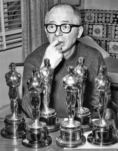 Billy Wilder with Oscars